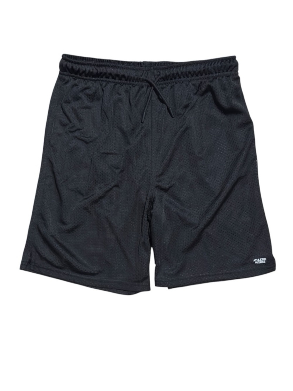Athletic Works Boy's Black Athletic Mesh Shorts EUC